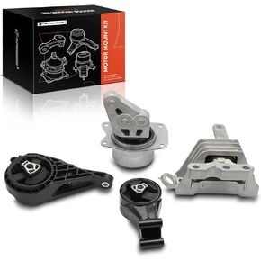 A-Premium Transmission Mount Kit Compatible with Chevrolet Impala 2016 2017 2018 2019 2.5L, Automatic Transmission, 4-PC Set