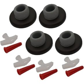 QCAA Stainless Steel Wall Mount Concave Door Stop, 2-1/2" Diameter, ORB Oil Rubbed Bronze, 2 Pack