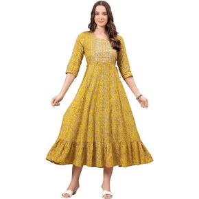 Indian Womens Anarkali Long Kurta Kurtis for Women