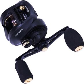 Quantum Smoke HD Baitcast Fishing Reel, Size 200 Reel, Right-Hand Retrieve, Continuous Anti-Reverse Clutch