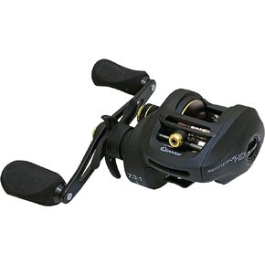 بكرة صيد السمك Quantum Smoke HD Baitcast، مقاس 200 بكرة، استرجاع باليد اليمنى، قابض مستمر مضاد للعكس