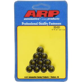 ARP 3008331 Stainless Steel 12-Point Nuts, Package Of 10, With 5/16 - 24 Thread Size And 3/8 Socket Size