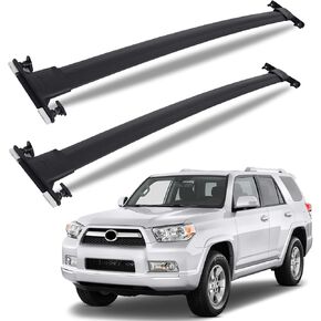 Roof Rack Cross Bars Heavy Duty 220lbs for 2010-2023 Toyota 4Runner,Aluminum Roof Rails Cross Bar Anti-Theft Lock Mechanism Black Matte Anti-Corrosion crossbars in Kuwait