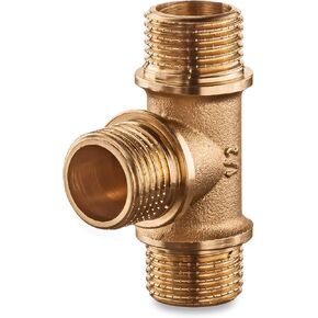 أنبوب نحاسي تي شيرت 1/2 "ذكر × 1/2" ذكر × 1/2 "ذكر تي شيرت متساوي 0,5 نصف بوصة لإصلاح وصلة أنابيب 3 طرق in Kuwait