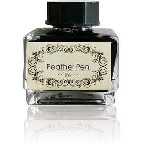 Black Calligraphy Ink No Carbon No Blocking Fountain Pen Ink Suitable for Feather Pen Quill Pen Dip Pen Calligraphy Pen Painting Pen 15ml