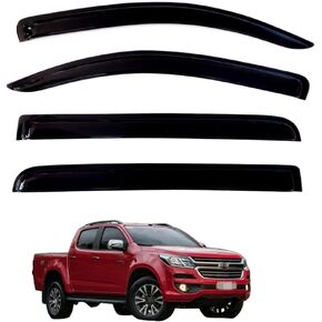 4Pcs Window Visors Vent Deflectors for Chevy Colorado and GMC Canyon Crew Cab 2015-2022 Rain Guards Shade