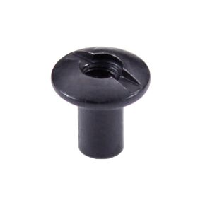 [10PCS] 8-32 Slotted Posts - (0.500in. Length) - (Black Oxide Finish) - USA Design - for Kydex Holster Making, Upholstery, Tactical Gear, Item Repair & DIY Fastening