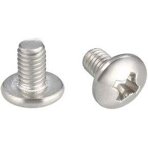 uxcell Machine Screws, M3x4mm Phillips Screw, 304 Stainless Steel, Fasteners Bolts 30Pcs