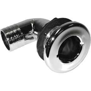 T & H MARINE Thru-Hull 90D 3/4" CHR
