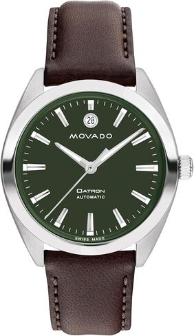 Movado Heritage Series Datron Men's Watch - Swiss Automatic Movement, Calfskin Strap - 5 ATM Water Resistance - Sport Luxury Fashion Timepiece for Him - 40mm in Saudi Arabia