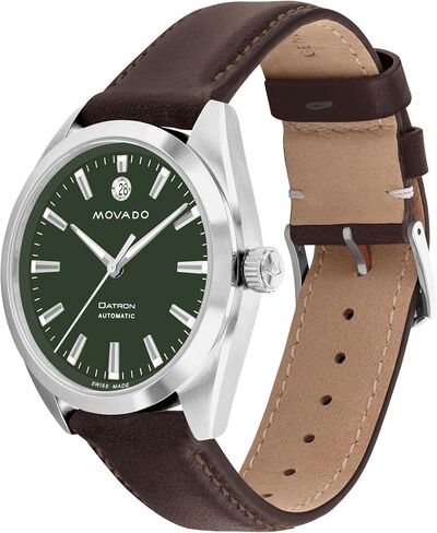 Movado Heritage Series Datron Men's Watch - Swiss Automatic Movement, Calfskin Strap - 5 ATM Water Resistance - Sport Luxury Fashion Timepiece for Him - 40mm in Saudi Arabia