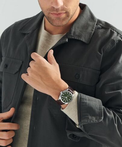 Movado Heritage Series Datron Men's Watch - Swiss Automatic Movement, Calfskin Strap - 5 ATM Water Resistance - Sport Luxury Fashion Timepiece for Him - 40mm in Saudi Arabia