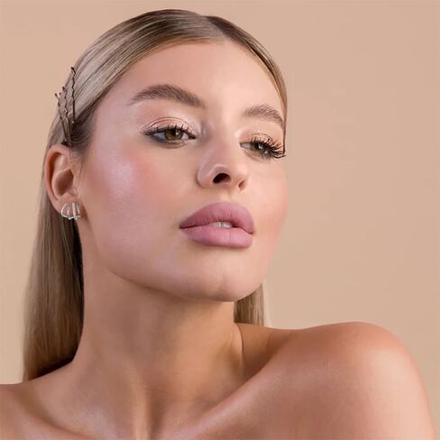 أقراط مخلب للنساء متألقة كريستال مخلب نصف هوب أقراط الحد الأدنى هيبوالرجينيك مخلب تشيكوسلوفاكيا الاعوجاج الكفة أقراط مجوهرات هدية للفتيات in Kuwait