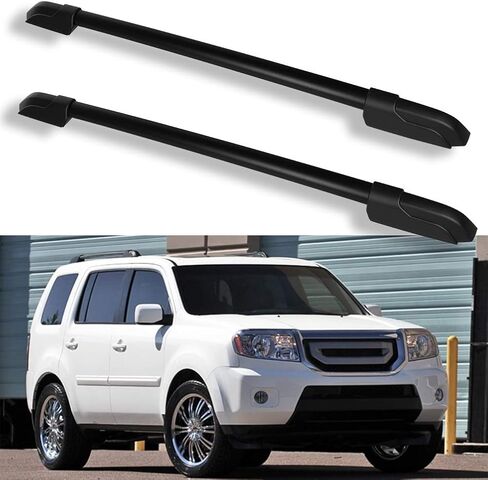 ECCPP قضبان جانبية لرف السقف متوافقة مع Honda Pilot 2009-2015 رفوف البضائع على السطح زورق كاياك - أقصى تحميل 165 رطل ملحقات حامل كاياك in Saudi Arabia
