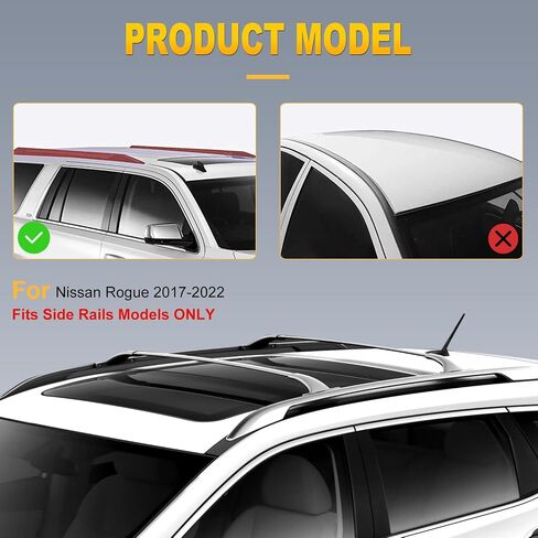 OCPTY Roof Rack Fit for Nissan Kicks 2017 2018 2019 2020 2021 Luggage Racks Rooftop Cargo Carrier Bag Luggage Kayak Canoe Bike Snowboard Skiboard in Saudi Arabia
