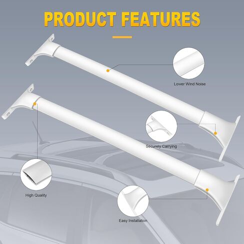 OCPTY Roof Rack Fit for Nissan Kicks 2017 2018 2019 2020 2021 Luggage Racks Rooftop Cargo Carrier Bag Luggage Kayak Canoe Bike Snowboard Skiboard in Saudi Arabia