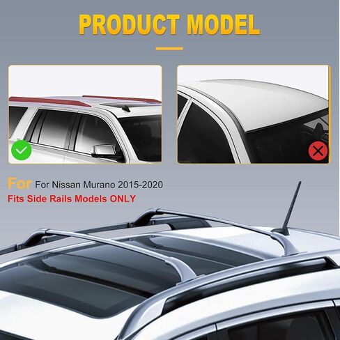 OCPTY Roof Rack Fit for Nissan Kicks 2017 2018 2019 2020 2021 Luggage Racks Rooftop Cargo Carrier Bag Luggage Kayak Canoe Bike Snowboard Skiboard in Saudi Arabia