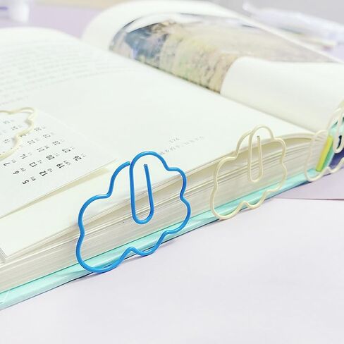 Tofficu 60Pcs Paper Clips, Small Clouds Shaped Paperclips, Creative Office Cute Paper Clip for Office School in Saudi Arabia