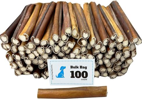 مكافآت مذهلة للكلاب - عصا كولاجين محشوة 6 بوصات (100 قطعة) عصي ​​كولاجين للكلاب لا تخفي عظام مملوءة للكلاب - كولاجين محشو للكلاب in Kuwait