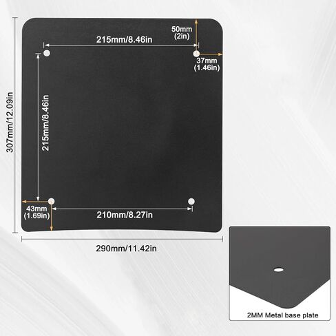 Tour Pack Plate Inner Reinforcement Metal Base Plate 2mm Thick Laser Cut Trunk Black Compatible with Harley Touring Road King Street Glide with Rushmore Chopped King Tour Pack Razor 2014-2024 in Kuwait