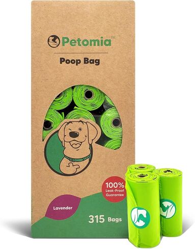 315 Pet Poop Bags on 21 Refill Rolls - Dog Poop Bags, Guaranteed Leak Proof and Extra Thick Waste Bag Refill Rolls For Dogs (9 x 13 inches) in Saudi Arabia