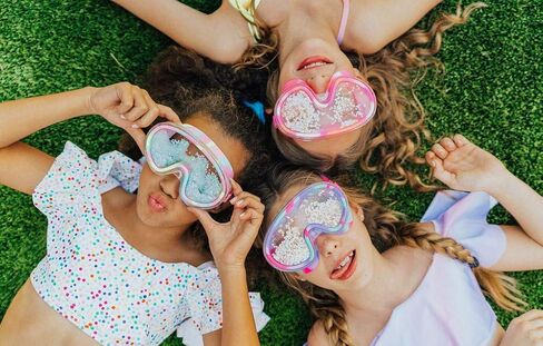 Bling2o Float N Away Dive Mask Gold Star Pastel Unisex Kids Swim Goggle Size OS in Saudi Arabia