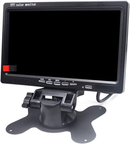 HD Car Monitor Padarsey 7" HD 800×480 LED Backlight TFT LCD Monitor for Car Rearview Cameras, Car DVD, Serveillance Camera, STB, Satellite Receiver and Other Video Equipment in Saudi Arabia