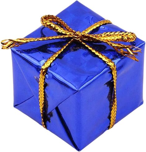 12Pcs Multicolour Glistening Gift Boxes Assorted Colors Miniature Christmas Decoration Ornaments Christmas Tree Pendant Decoration Set Decorative Hanging Ornaments in Kuwait