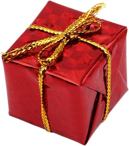 12Pcs Multicolour Glistening Gift Boxes Assorted Colors Miniature Christmas Decoration Ornaments Christmas Tree Pendant Decoration Set Decorative Hanging Ornaments in Kuwait
