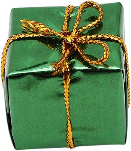 12Pcs Multicolour Glistening Gift Boxes Assorted Colors Miniature Christmas Decoration Ornaments Christmas Tree Pendant Decoration Set Decorative Hanging Ornaments in Kuwait