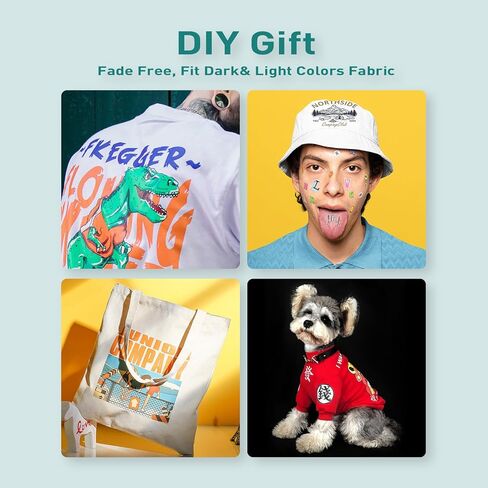 فيلم نقل DTF، 100 ورقة ورق نقل PET، A4 مقاس 8.5 × 11.5 بوصة غير لامع in Kuwait