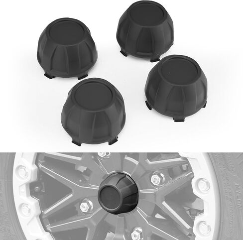 أغطية محور العجلة المركزية لـ Kawasaki Teryx KRX 1000 2020 2021 2022 2023، A & UTV PRO، أغطية أغطية حافة الغبار لمحور العجلة، استبدال OEM # 11065-1341، أسود، 4 قطع in Saudi Arabia