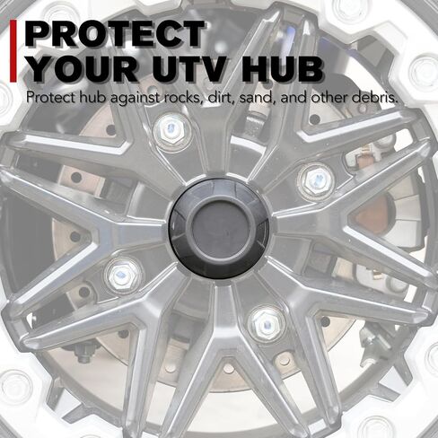أغطية محور العجلة المركزية لـ Kawasaki Teryx KRX 1000 2020 2021 2022 2023، A & UTV PRO، أغطية أغطية حافة الغبار لمحور العجلة، استبدال OEM # 11065-1341، أسود، 4 قطع in Saudi Arabia