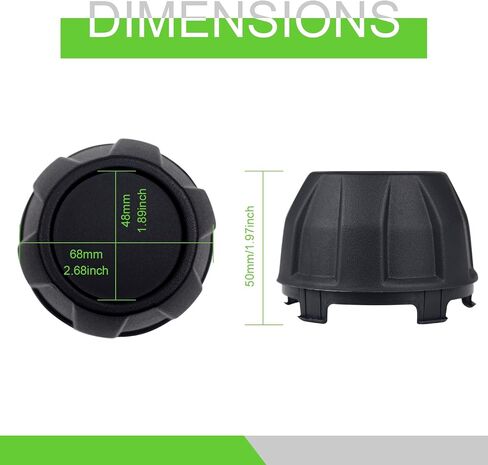 Wheel Center Hub Caps Compatible with 2020-2024 Kawasaki Teryx KRX 1000 Accessories Black Dust Tire Wheel Hub Cap Covers Replacement for 11065-1341 (2pcs) in Saudi Arabia