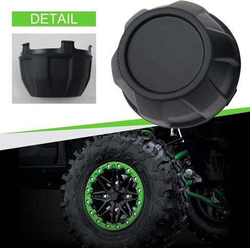 Wheel Center Hub Caps Compatible with 2020-2024 Kawasaki Teryx KRX 1000 Accessories Black Dust Tire Wheel Hub Cap Covers Replacement for 11065-1341 (2pcs) in Saudi Arabia