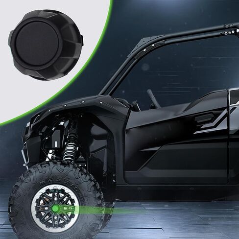Wheel Center Hub Caps Compatible with 2020-2024 Kawasaki Teryx KRX 1000 Accessories Black Dust Tire Wheel Hub Cap Covers Replacement for 11065-1341 (2pcs) in Saudi Arabia