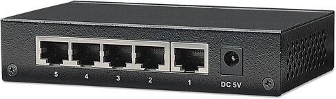 Intellinet 5-Port Gigabit Ethernet Network Switch، Ethernet Splitter - غير مُدار | التوصيل والتشغيل | تحسين حركة المرور التلقائي | غلاف معدني بدون مروحة - لمركز شبكات الكمبيوتر وسطح المكتب - 530378 in Saudi Arabia