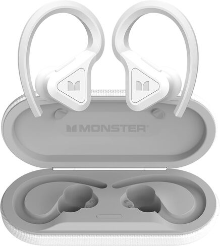 سماعات أذن بلوتوث لاسلكية Monster DNA Fit - سماعات أذن بخاصية إلغاء الضوضاء مع علبة شحن لاسلكية وميكروفون مدمج وسماعات رأس بلوتوث مقاومة للماء وسماعات أذن in Kuwait