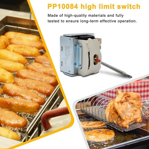 PP10084 مفتاح عالي الحد، صندوق أشياء Mpt بخيط 1/4 بوصة يناسب مقلاة الغاز بالكامل من Pitco، ترموستات أمان عالي الحد 450 درجة فهرنهايت/230 درجة مئوية لـ ①SOLSTICE SUPREME SSH55 SSH60 SSH75 ②ECONOMY 35C+ 45C+ 65C+ SG14 SG18 VF65 in Kuwait