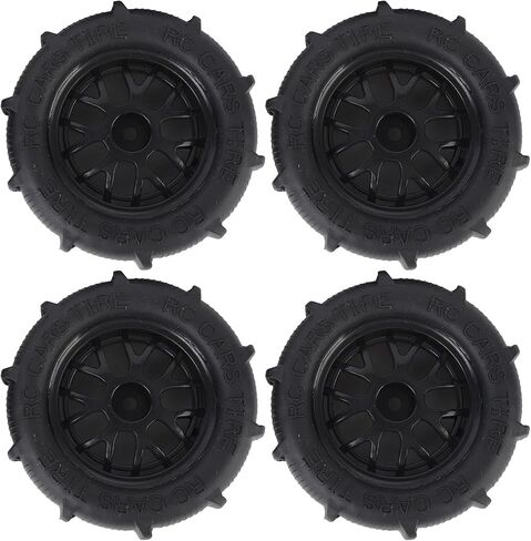 4 Pcs RC Beach Tires, 1:14 1:16 1:18 Universal Desert Snow Tires Rubber Good Grip RC Car Desert Wheels for RC Car Truck in Saudi Arabia