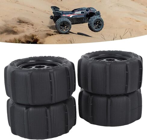 4 Pcs RC Beach Tires, 1:14 1:16 1:18 Universal Desert Snow Tires Rubber Good Grip RC Car Desert Wheels for RC Car Truck in Saudi Arabia