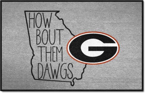 سجادة FANMATS 21107 Georgia Bulldogs ذات النمط الجنوبي للمبتدئين - 19 بوصة. × 30 بوصة. | سجادة ديكور المنزل لمحبي الرياضة وبساط خلفي in Saudi Arabia