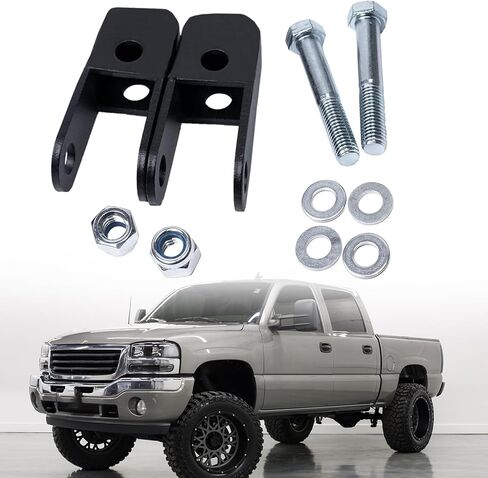 طقم رفع موسعات الصدمات الأمامية قابل للتعديل 1-3 بوصة متوافق مع تشيفي سيلفرادو 1500 تاهو جي إم سي شيفروليه أفالانش 1500 كاديلاك إسكاليد دعامة تمديد الصدمات الأمامية in Kuwait