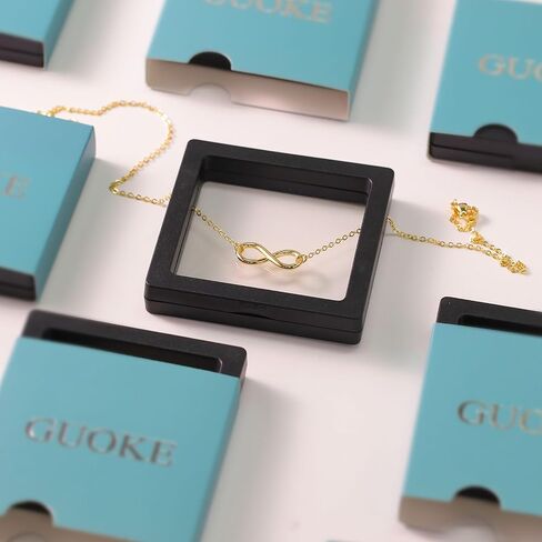 أساور الكاحل للنساء من GUOKE - خلخال ذهبي عيار 14 قيراط مطلي بالذهب الكوبي، خلخال للنساء قابل للتعديل، سلسلة ربط صيفية للشاطئ، خلخال ذهبي مجوهرات هدية in Kuwait