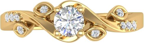 FINEROCK 1/5 Carat Diamond Engagement Rings in 10K Gold in Saudi Arabia