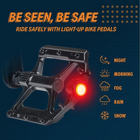 دواسات الدراجة الجبلية Bikeroo - دواسات MTB من ألياف النايلون للدراجات الجبلية والطرق - دواسة دراجة مسطحة للبالغين in Kuwait