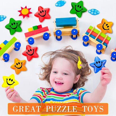 90 Pcs Star Smile Face Stress Balls Mini Star Foam Balls Smile Funny Face Toys Relief Star Smile Balls for School Carnival Reward Student Prizes Party Favor Toy, 5 Colors in Saudi Arabia