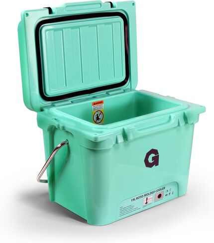 مبرد G 20QT Rotomolded: احتفاظ بالثلج لمدة 5 أيام، درجة تجارية، آمن للطعام، محمي من الأشعة فوق البنفسجية، متوافق مع الثلج الجاف، مع حشية 15 مم، فتاحات زجاجات مع مزالج منخفضة المظهر in Kuwait