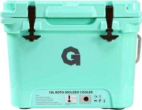مبرد G 20QT Rotomolded: احتفاظ بالثلج لمدة 5 أيام، درجة تجارية، آمن للطعام، محمي من الأشعة فوق البنفسجية، متوافق مع الثلج الجاف، مع حشية 15 مم، فتاحات زجاجات مع مزالج منخفضة المظهر in Kuwait