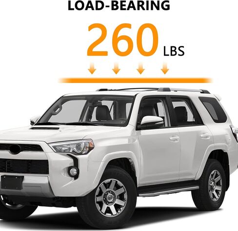 Roof Rack Cross Bars Heavy Duty 220lbs for 2010-2023 Toyota 4Runner,Aluminum Roof Rails Cross Bar Anti-Theft Lock Mechanism Black Matte Anti-Corrosion crossbars in Kuwait